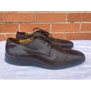 Cole Hann brown dress lace up leather shoes for men size  9.5M